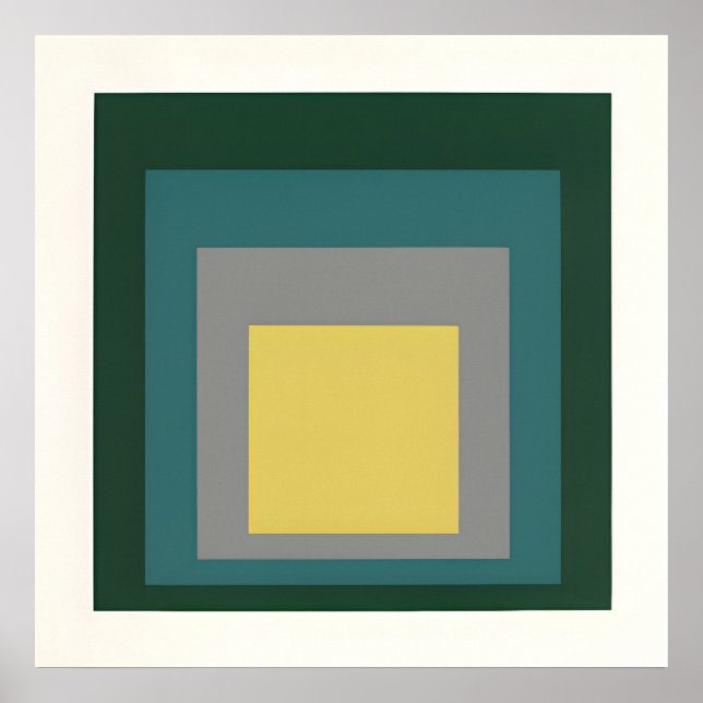 Josef Albers målning Poster (Framsidan)