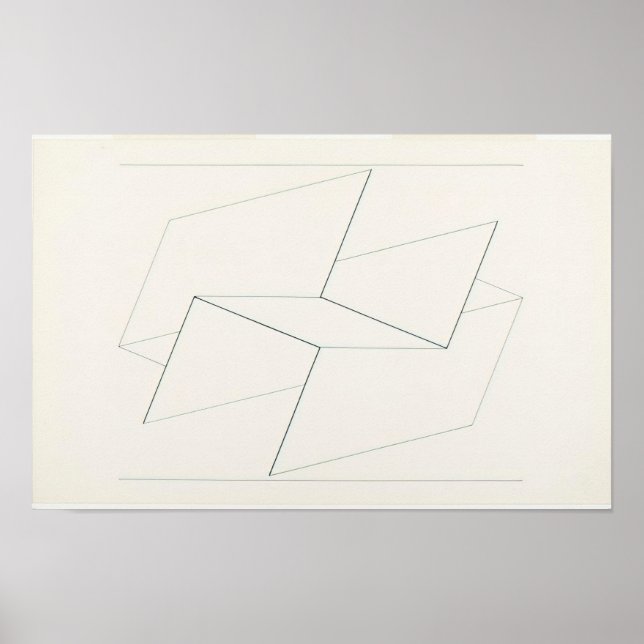 josef albers -   strukturell konstellation vi    poster (Framsidan)