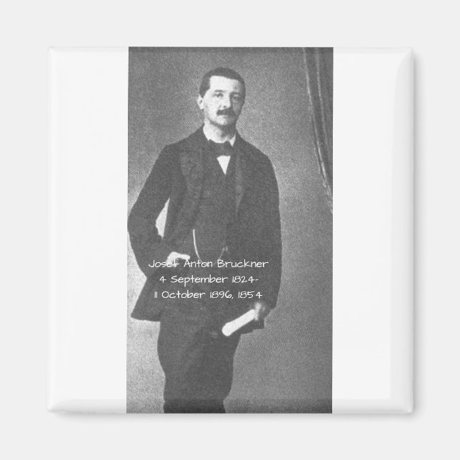 Josef Anton Bruckner 1854 Magnet (Framsidan)