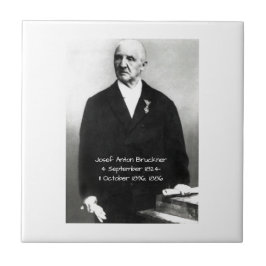 Josef Anton Bruckner 1886 Kakelplatta