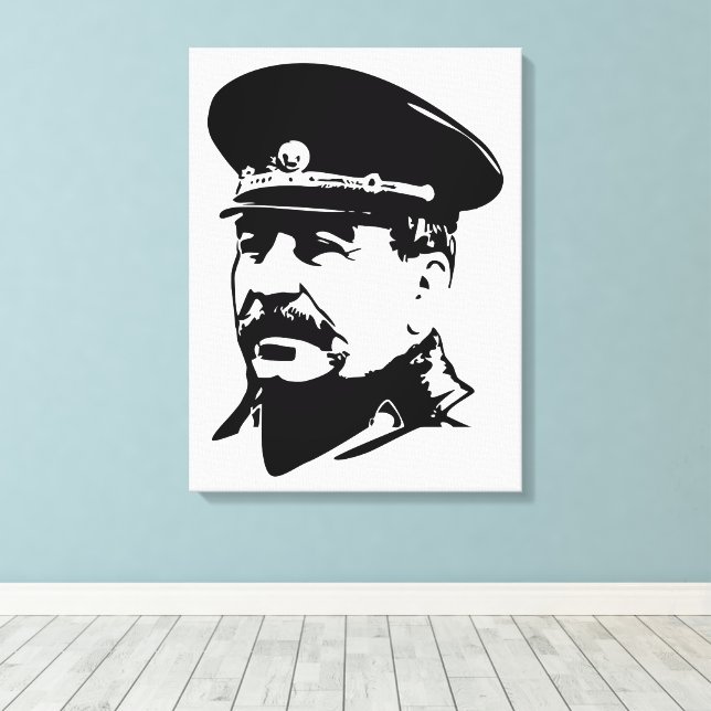Josef Stalin, USSR, CCCP, Sovjetunionen, Kommunism Canvastryck (Insitu (trägolv))