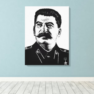 Josef Stalin, USSR, CCCP, Sovjetunionen, Kommunism Canvastryck