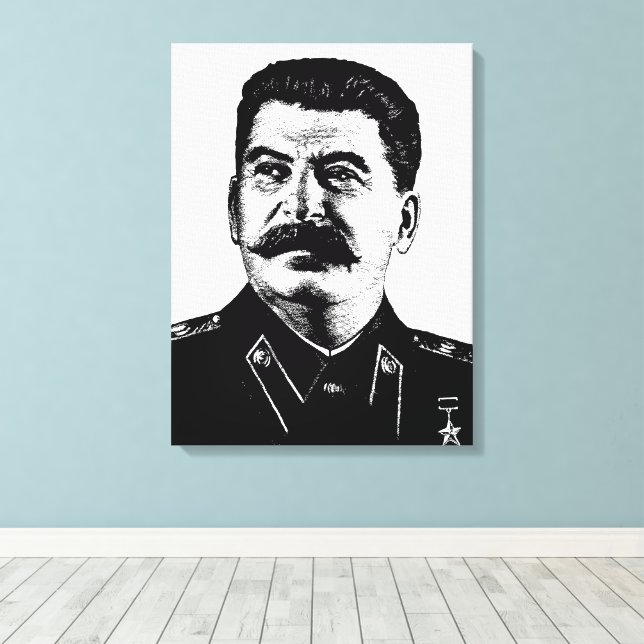 Josef Stalin, USSR, CCCP, Sovjetunionen, Kommunism Canvastryck (Insitu (trägolv))