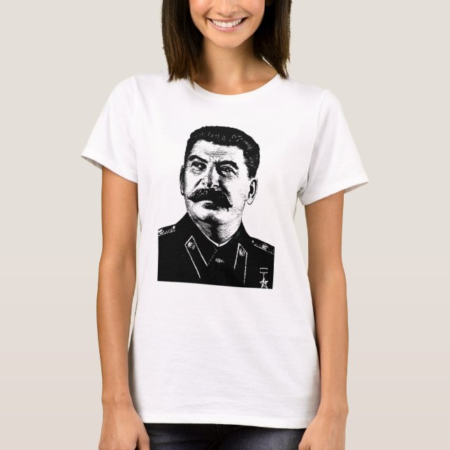 Josef Stalin, USSR, CCCP, Sovjetunionen, Kommunism T Shirt (Framsida)