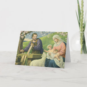 Josefs verkstad med Maria och Jesusbarnet Kort