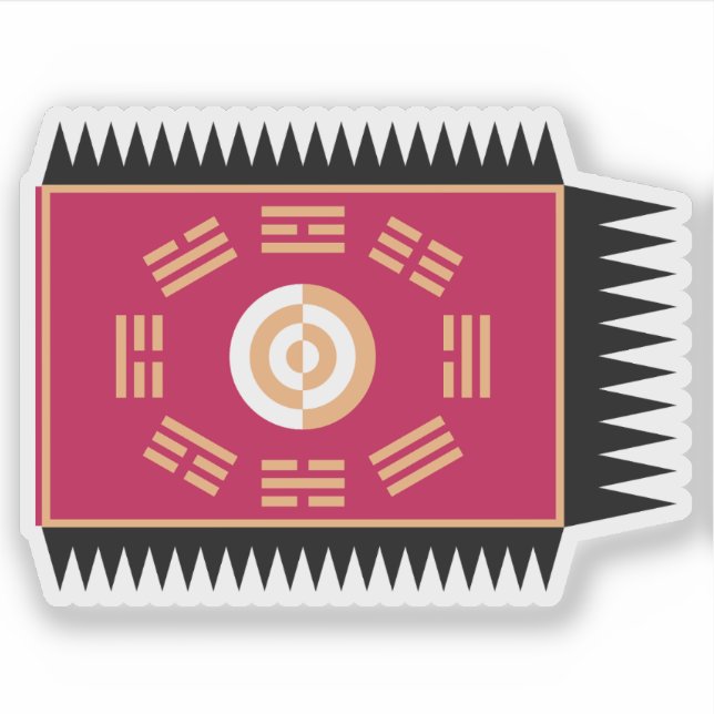 Joseon Dynastes flagga Klistermärken (Framsida)