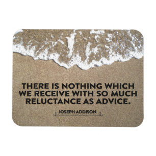 Joseph Addison Inspirational Quote "Advice" Flexi Magnet