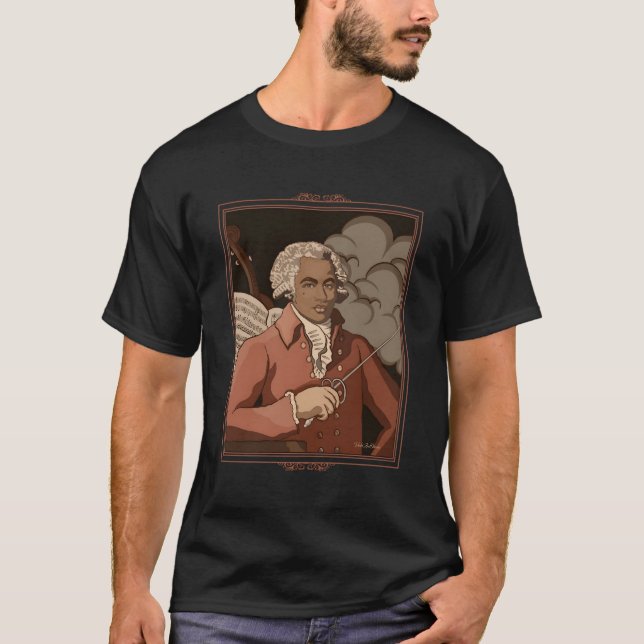 Joseph Bologne Chevalier De Saint-Georges Al T Shirt (Framsida)