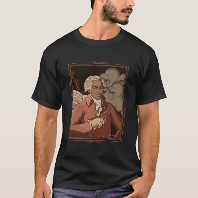 Joseph Bologne Chevalier De Saint-Georges Al T Shirt (Framsida)