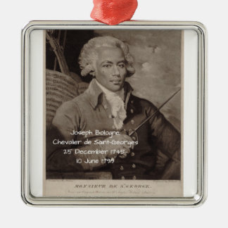 Joseph Bologne Chevalier de Saint-Georges Julgransprydnad Metall