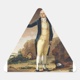 Joseph Bologne, Chevalier de Saint-Georges Triangelformat Klistermärke