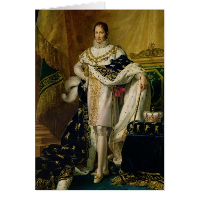 Joseph Bonaparte efter 1808 Hälsningskort (Framsidan)