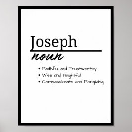 Joseph, Boy Personlig Namn Definition Poster
