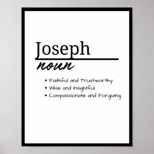 Joseph, Boy Personlig Namn Definition Poster