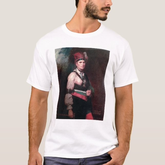 Joseph Brant, chef av mohawksna, 1742-1807 Tee Shirt (Framsida)