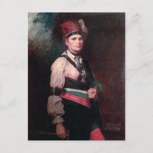 Joseph Brant, chef för Mohawks, 1742-1807 Vykort