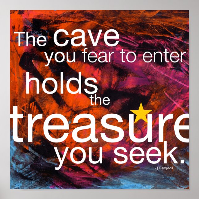 Joseph Campbell Quote Poster (Framsidan)
