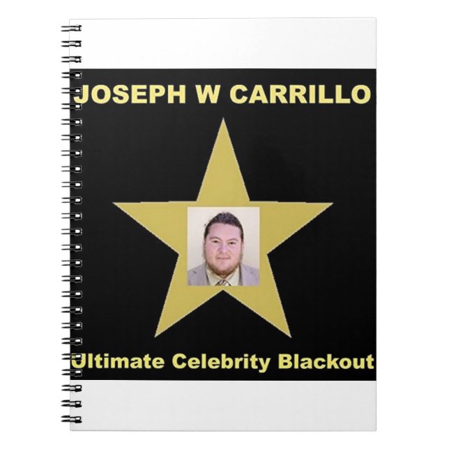 Joseph Carrillo - Ultimat Celebrity Blackout Anteckningsbok (Framsidan)