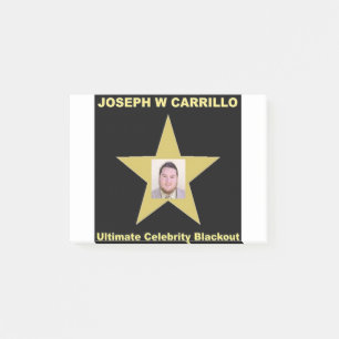Joseph Carrillo - ultimat kändisblackout Post-it Block