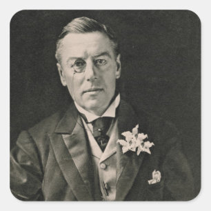 Joseph Chamberlain Fyrkantigt Klistermärke