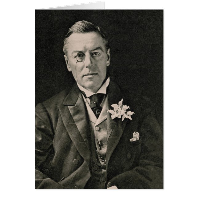 Joseph Chamberlain Hälsningskort (Framsidan)