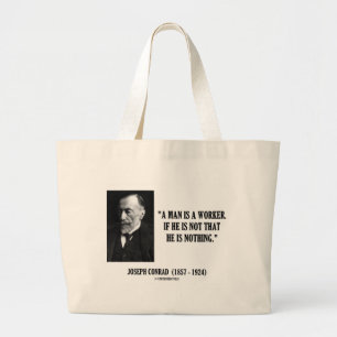 Joseph Conrad en man är ett citationstecken för Jumbo Tygkasse