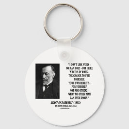 Joseph Conrad Work Chance Your Eown Reality Quote Nyckelring