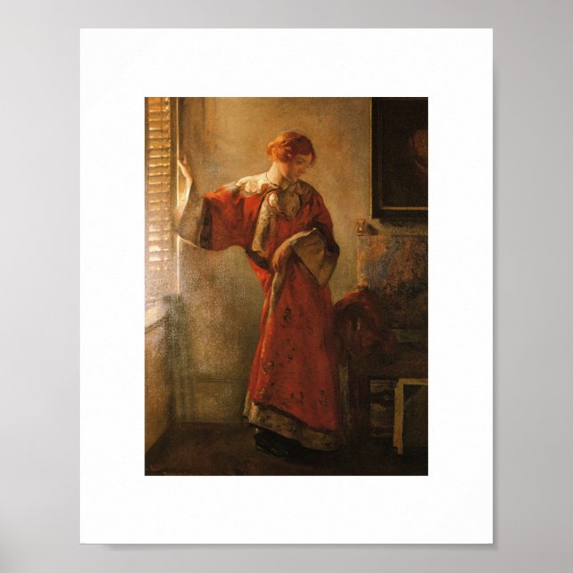 Joseph DeCamp, The Window Blind, Fine Art Poster (Framsidan)