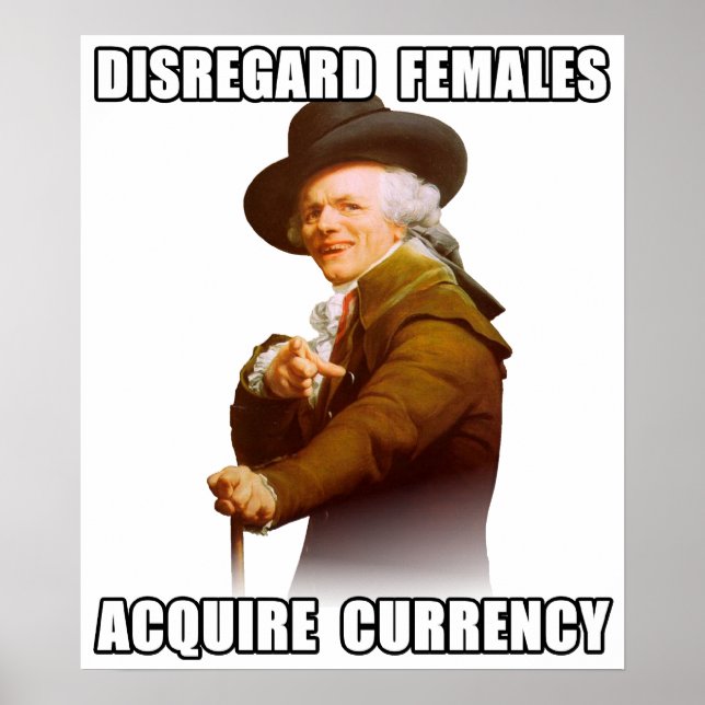 Joseph Ducreux Acquire Currency Poster (Framsidan)