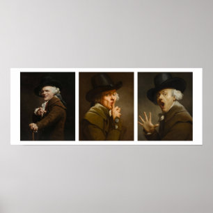 Joseph Ducreux Collage Poster