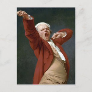 Joseph Ducreux Self-Porträtt, Yawning Vykort