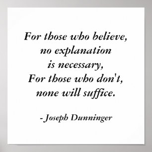 Joseph Dunninger Quote Poster av SRF
