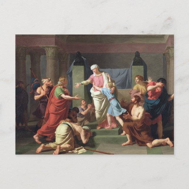 Joseph Erkänd av sin bror, 1789 Vykort (Framsida)