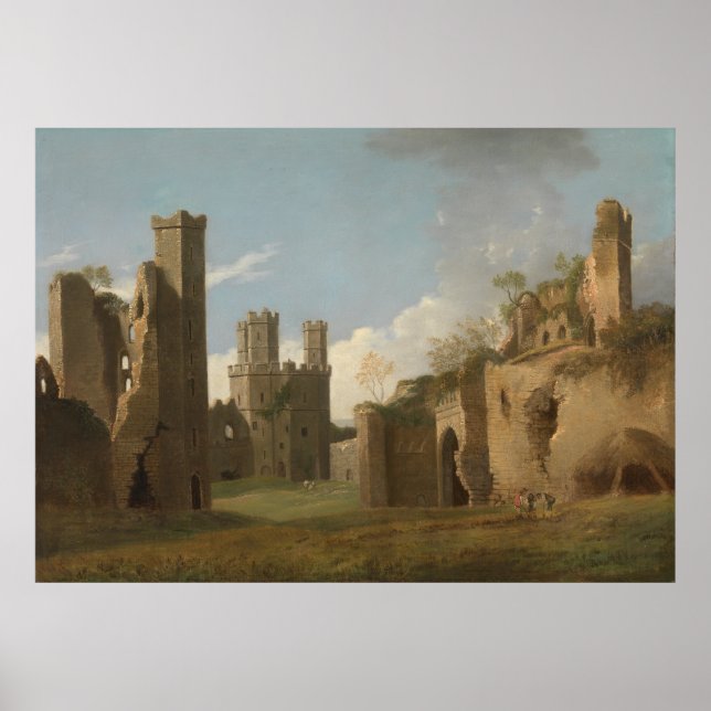Joseph Farington Caernarvon Castle Poster (Framsidan)