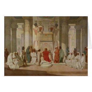 Joseph förklarande pharaohs drömmar hälsningskort