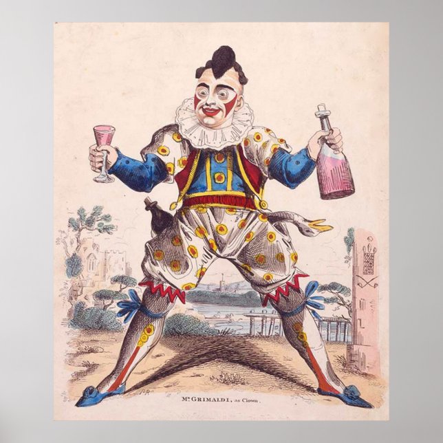 Joseph Grimaldi, Clown 1778-1837 Poster (Framsidan)