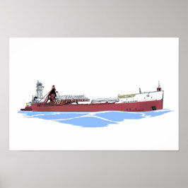 Joseph H. Thompson och tug Laura L. VanEnkevort Poster