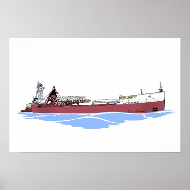 Joseph H. Thompson och tug Laura L. VanEnkevort Poster (Framsidan)