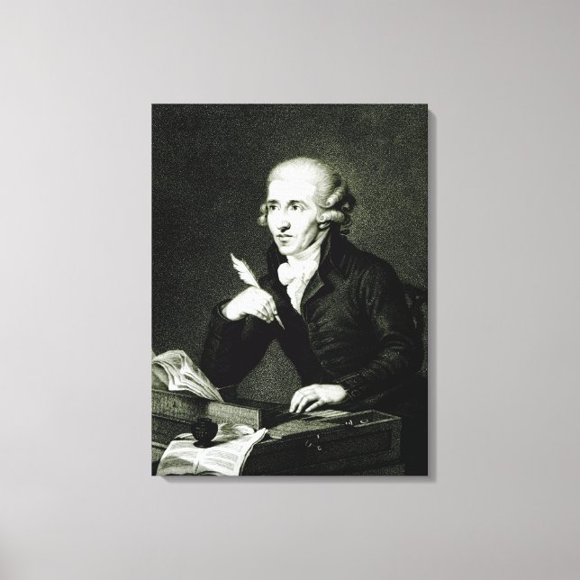 Joseph Haydn c.1770 Canvastryck (Framsida)