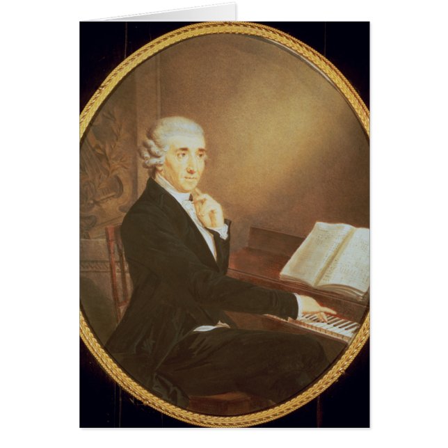 Joseph Haydn c.1795 Hälsningskort (Framsidan)