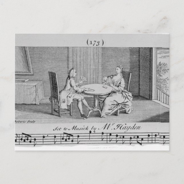 Joseph Haydn illustration av Lakan Music Vykort (Framsida)