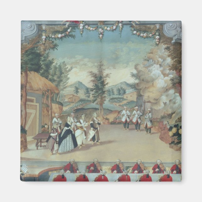 Joseph Haydn vid sin opera Magnet (Framsidan)