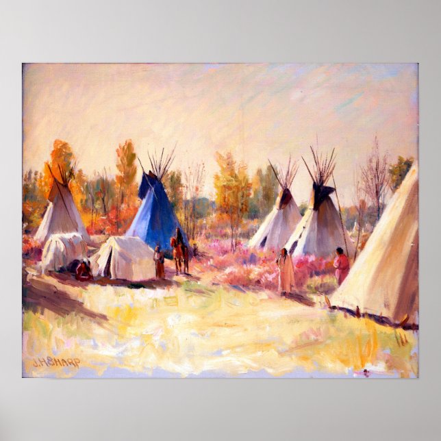 Joseph Henry Vassare The Blue Tepee Poster (Framsidan)