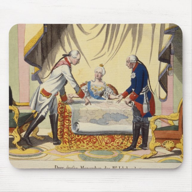 Joseph II, Catherine The Great och Frederick II Musmatta (Framsidan)