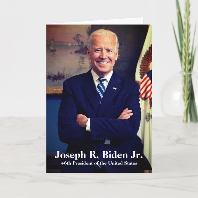 Joseph Joe Biden, USA:s 46:e president Helgkort (Framsida)