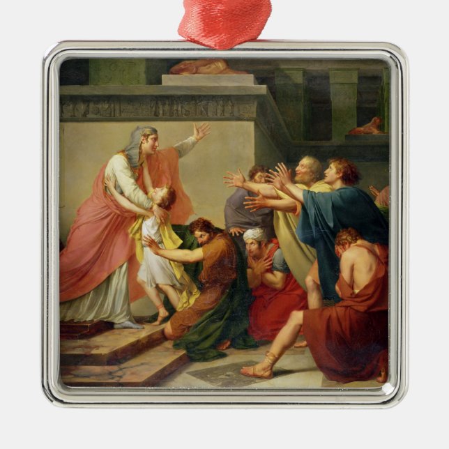 Joseph kände igen vid hans bröder julgransprydnad metall (Framsidan)