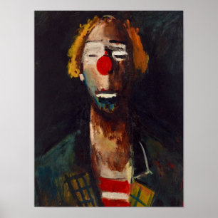 Joseph Kutter Clown Porträtt Poster