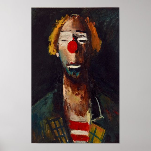 Joseph Kutter Clownporträtt Poster (Framsidan)