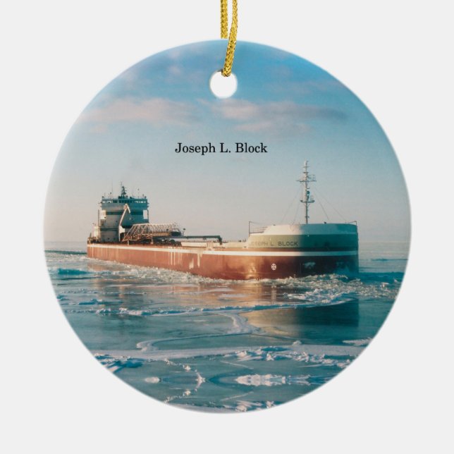 Joseph L. Block ornament (Framsidan)