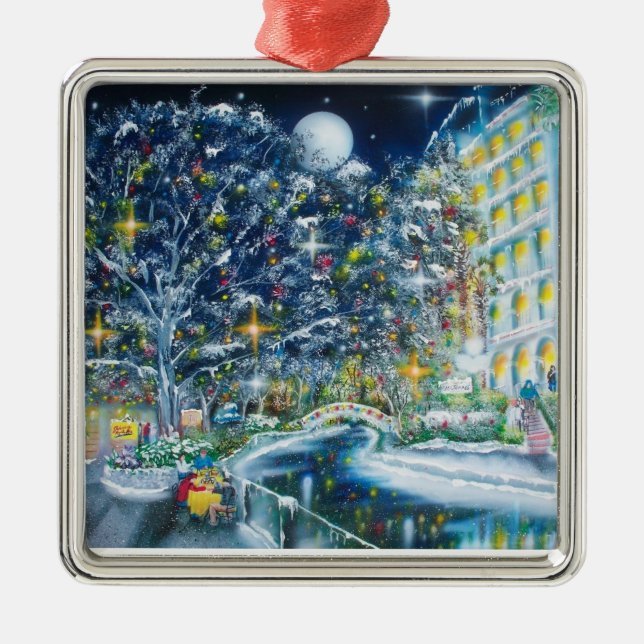 Joseph-La Mancion del Rio Hotell-San Antonio Julgransprydnad Metall (Framsidan)